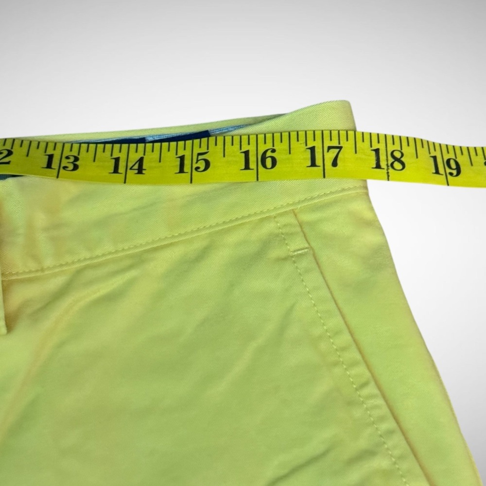 Polo Ralph Lauren Chino Shorts Mens 34 Classic 9Inch Cotton Twill Solid Yellow - Picture 5 of 8
